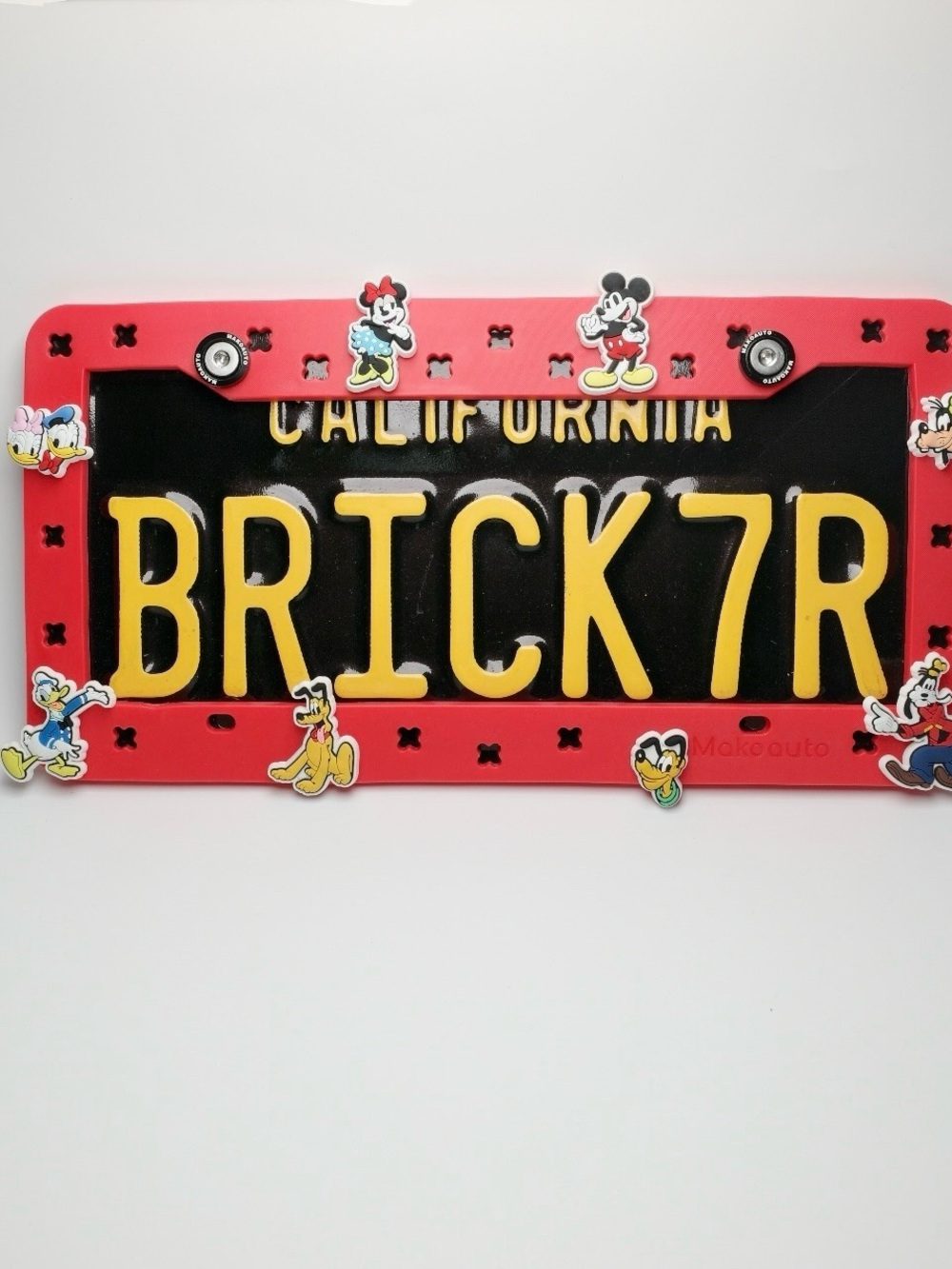Disney Cartoon Character License Plate Frame